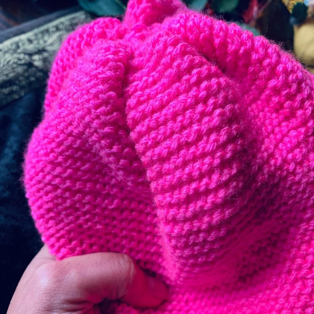 100% handmade Soft wool slouchy convertible Hat/beanie - Picture 9 of 12